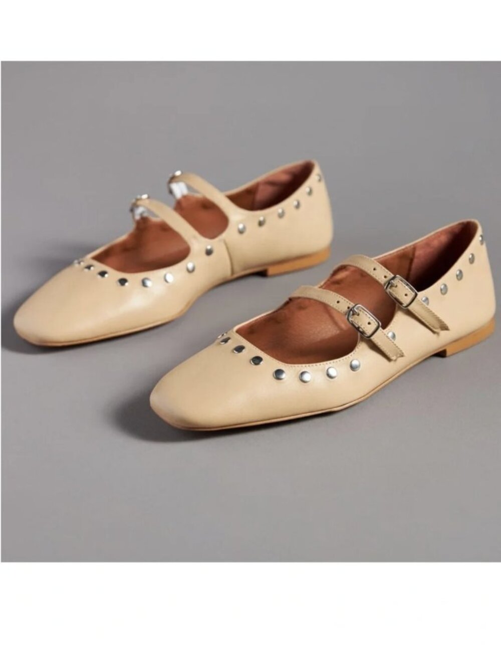 Anthropologie studded flats